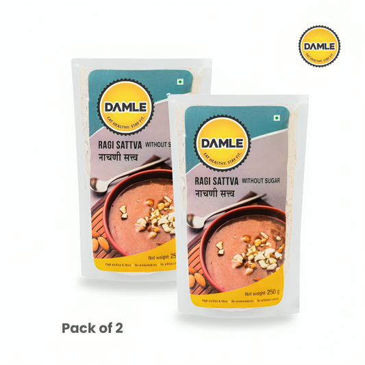 Sprouted Ragi Malt ( Without Sugar ) | Pack of 2 | 250 gm Each