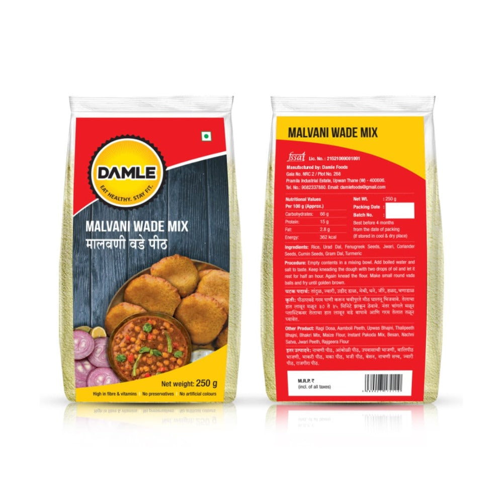 Malvani Wade Mix | Pack of 2 | 250 gm Each